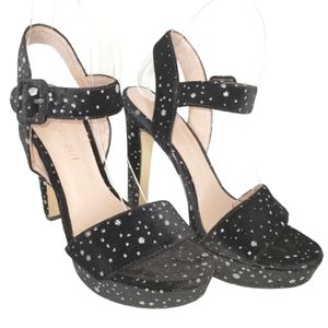 Madden Girl ROLLOO Women 7.5 Velvet Fairy Celestial Party Prom Platform Heels